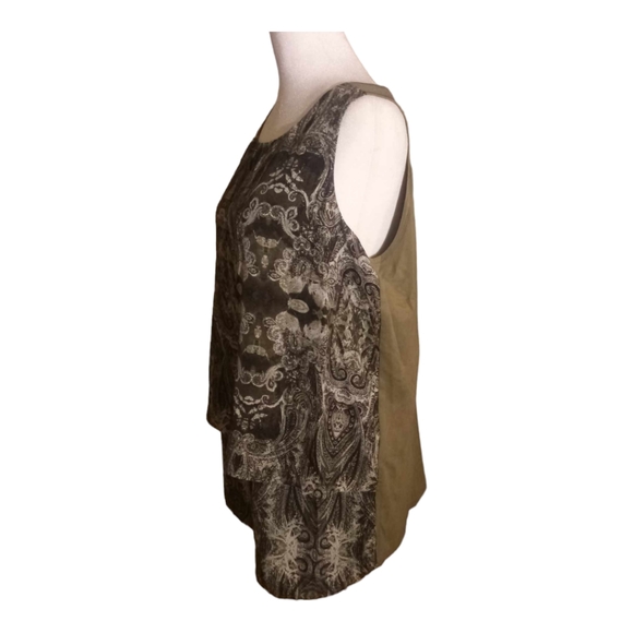 DG2 olive print large tiered tank - Picture 5 of 10